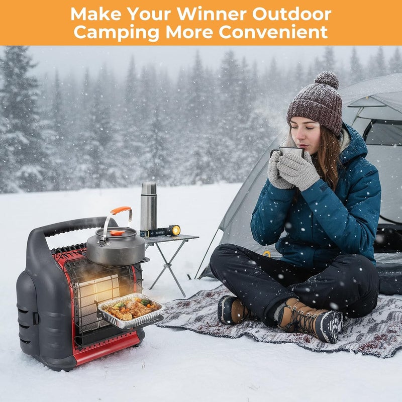 Ourhom حامل سخان، متوافق مع Mr. Heater Buddy MH9BX، MH12HB، MH18B، حامل مروحة موقد خشبي للسخان، حامل سخان متعدد الأغراض للأشياء المدفأة في الهواء الطلق، ملحقات سخان Buddy - Image 4